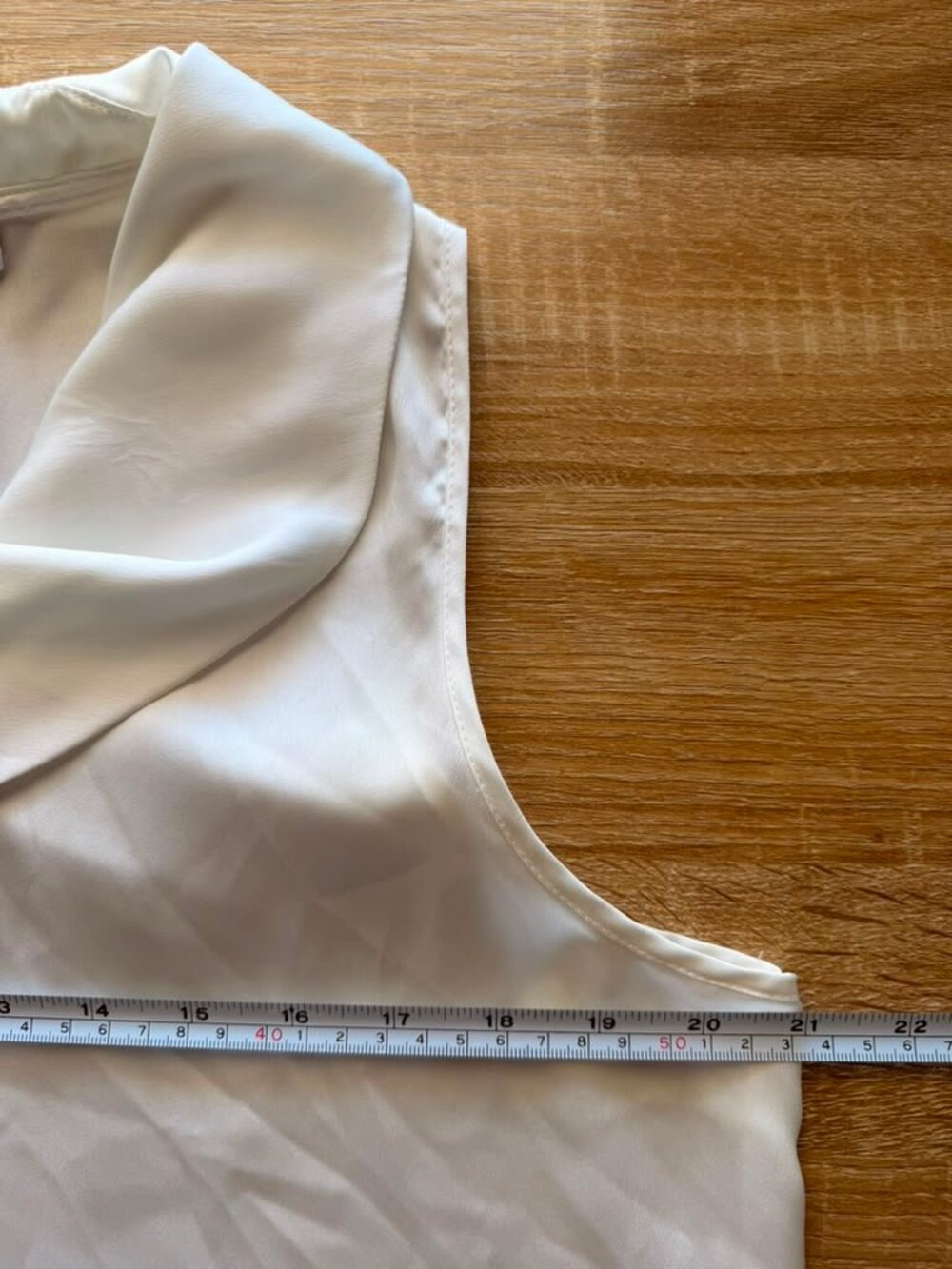 Calvin Klein White Sleeveless Blouse Women Large Satin Career Top - Picture 7 of 12